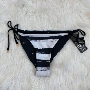Wildfox Reversible Stripes & Stars Bikini Bottom